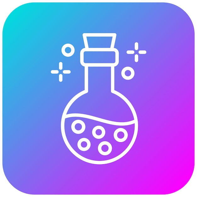 Vector el icono vectorial del elixir se puede usar para el conjunto de iconos medievales