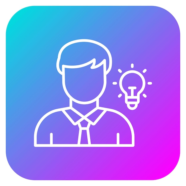 El icono vectorial del empresario se puede utilizar para el conjunto de iconos de emprendimiento