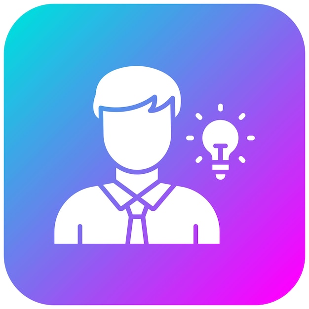 El icono vectorial del empresario se puede utilizar para el conjunto de iconos de emprendimiento