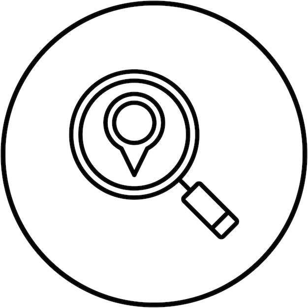 El icono vectorial de Encuentra Nosotros se puede usar para el conjunto de iconos de Contacto con Nosotros