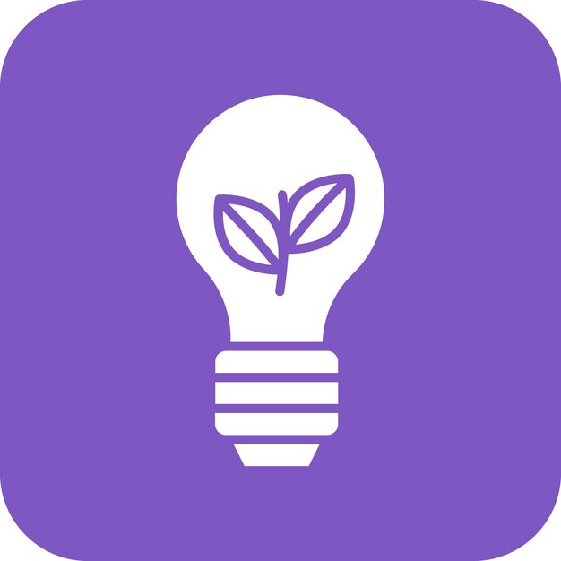 El icono vectorial de energía verde se puede utilizar para el conjunto de iconos de energía sostenible