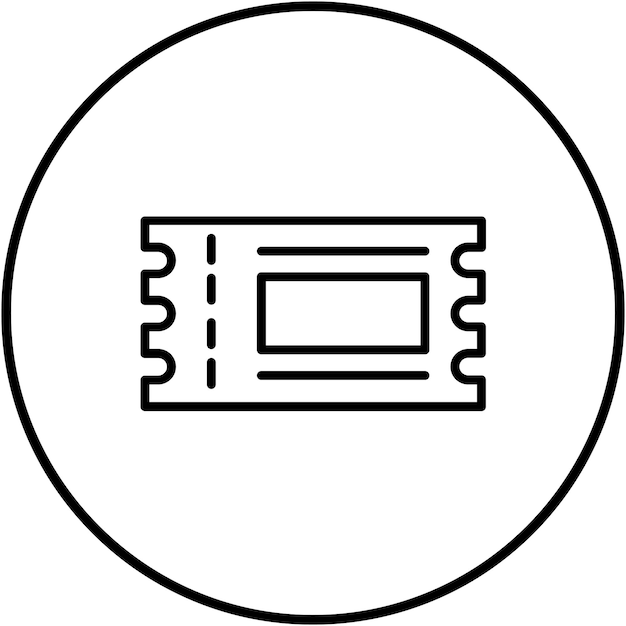 El icono vectorial de las entradas se puede usar para el conjunto de iconos de los Juegos Olímpicos