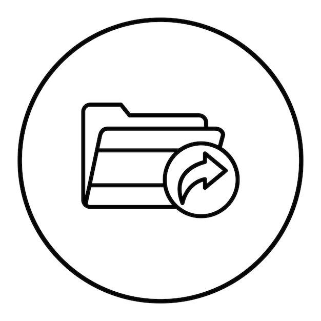 El icono vectorial de Enviar carpeta se puede utilizar para el conjunto de iconos de trabajo desde el hogar