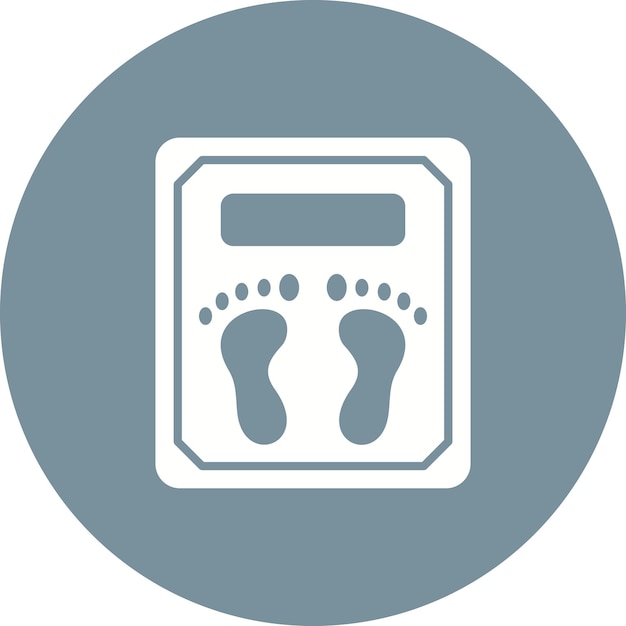 El icono vectorial de la escala de peso electrónica se puede utilizar para el conjunto de iconos de dispositivos electrónicos