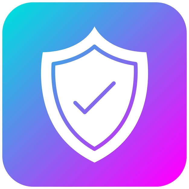El icono vectorial del escudo de seguridad se puede utilizar para el conjunto de iconos de red y intercambio de datos