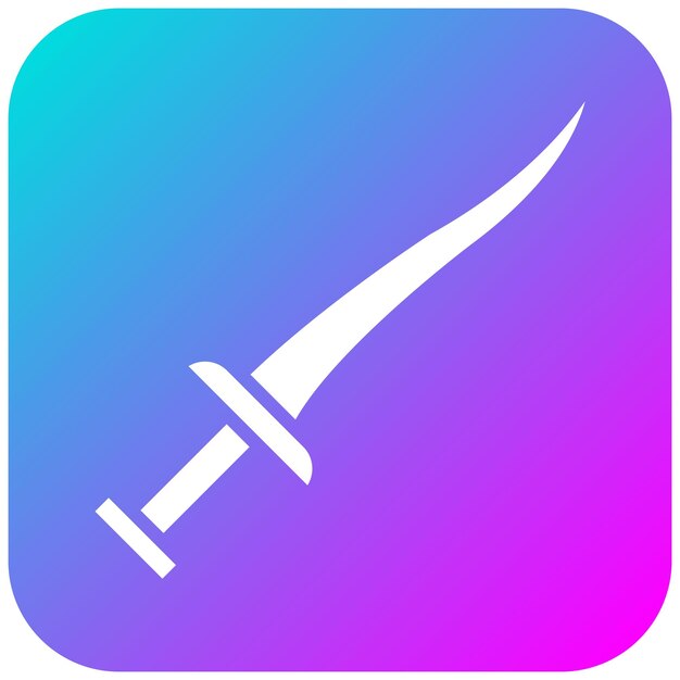 El icono vectorial de espadas se puede usar para el conjunto de iconos de aptitud física