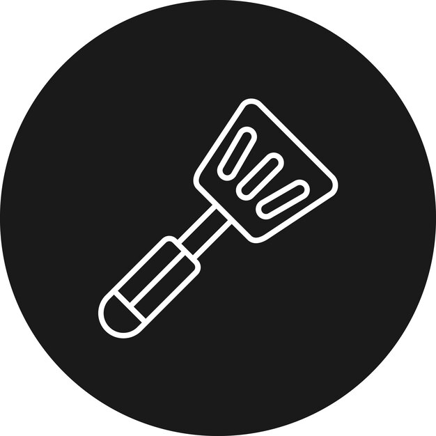 El icono vectorial de la espátula se puede usar para el conjunto de iconos del restaurante
