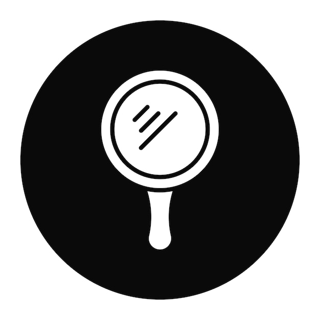 El icono vectorial del espejo se puede utilizar para el conjunto de iconos de cuidado de la piel
