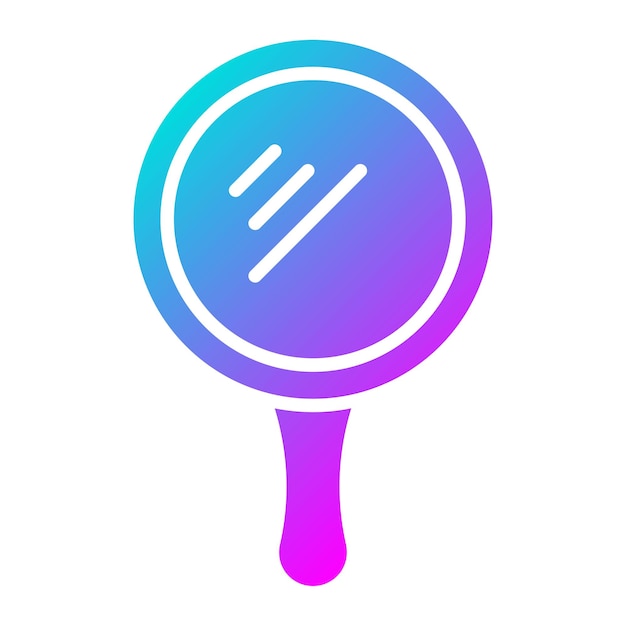 El icono vectorial del espejo se puede utilizar para el conjunto de iconos de cuidado de la piel
