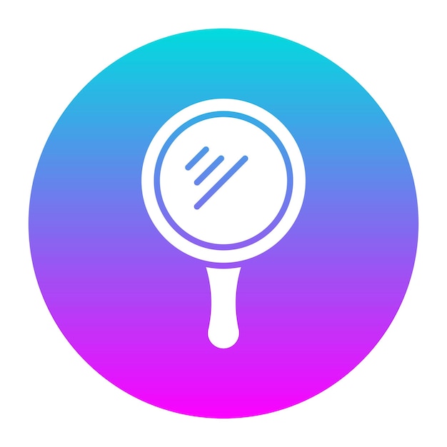 El icono vectorial del espejo se puede utilizar para el conjunto de iconos de cuidado de la piel