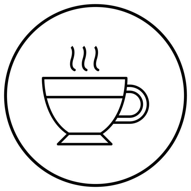 El icono vectorial de espresso se puede usar para el conjunto de iconos de la mañana y el desayuno
