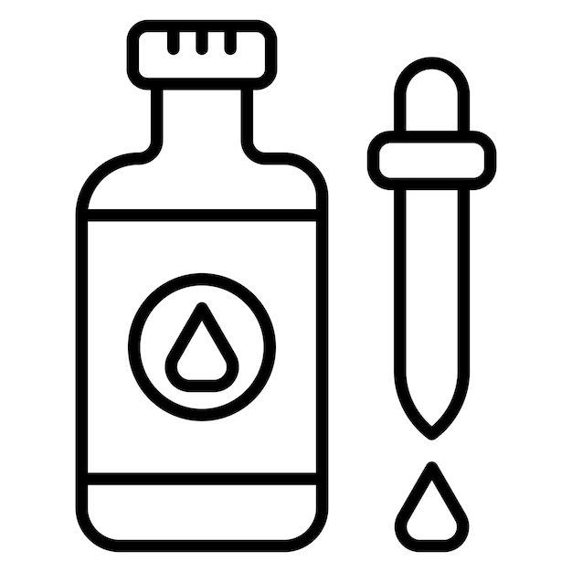 El icono vectorial de Essentail Oil se puede utilizar para el conjunto de iconos de Spa