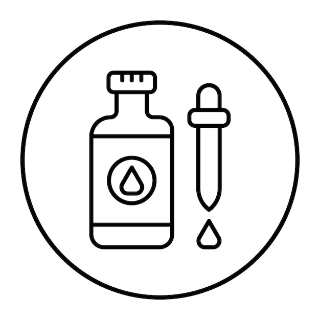 El icono vectorial de Essentail Oil se puede utilizar para el conjunto de iconos de Spa
