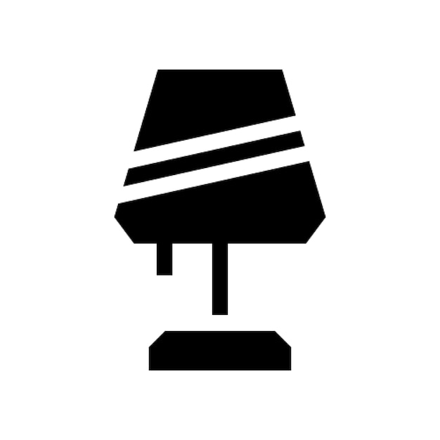 icono vectorial de estilo glifo de lámpara para cualquier proyecto