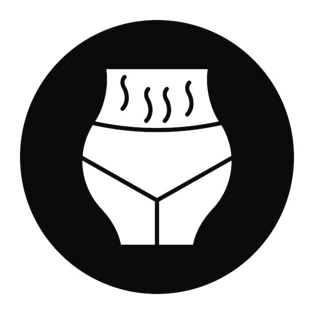 El icono vectorial de las estrías se puede utilizar para el conjunto de iconos de cuidado de la piel