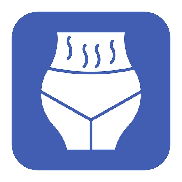 El icono vectorial de las estrías se puede utilizar para el conjunto de iconos de cuidado de la piel