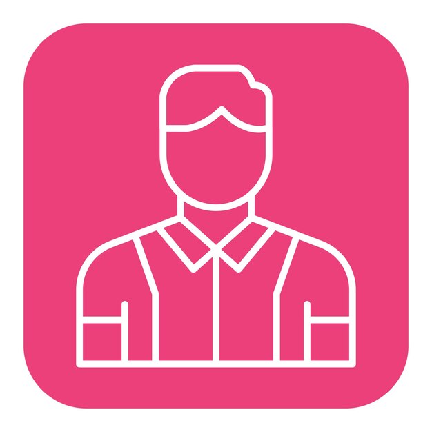 El icono vectorial del estudiante masculino se puede usar para el conjunto de iconos de literatura