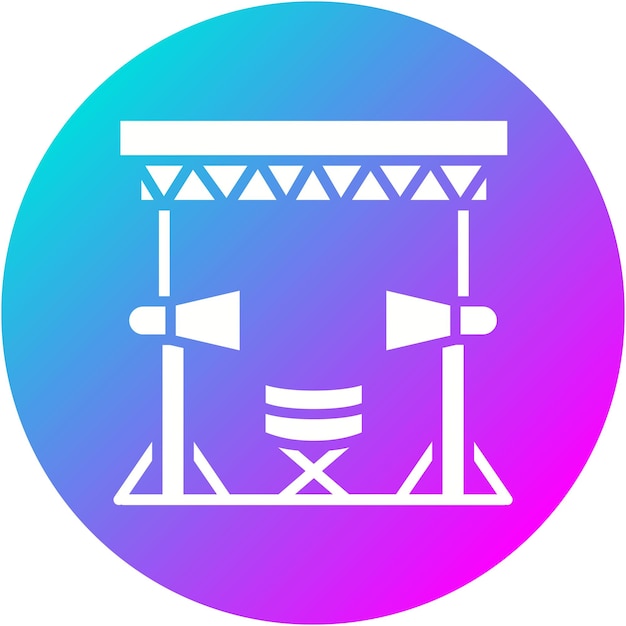 El icono vectorial del estudio se puede usar para el conjunto de iconos de producción de video