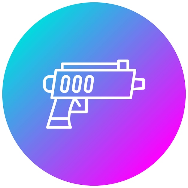 El icono vectorial de la etiqueta láser se puede usar para el conjunto de iconos de bolos