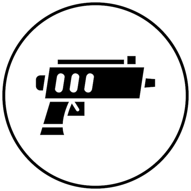 El icono vectorial de la etiqueta láser se puede usar para el conjunto de iconos de bolos