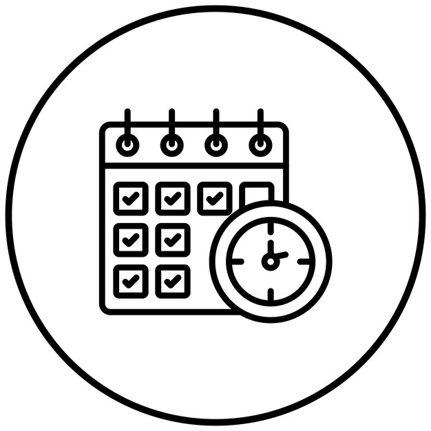 El icono vectorial de eventos diarios se puede usar para el conjunto de iconos de bolos