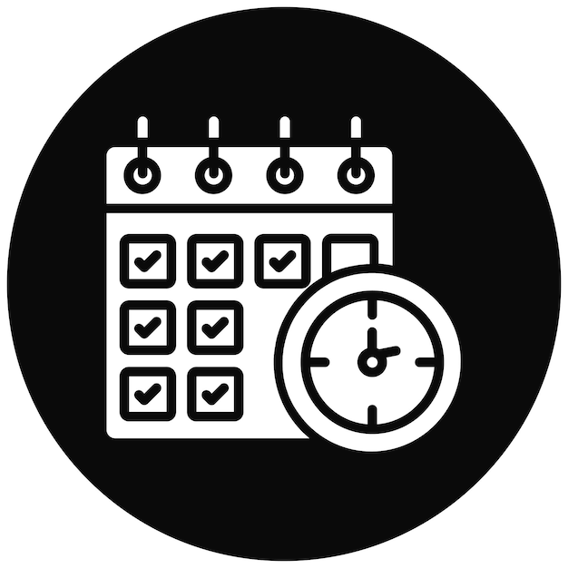 El icono vectorial de eventos diarios se puede usar para el conjunto de iconos de bolos