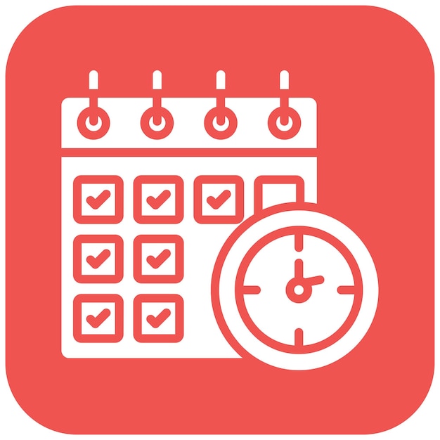 El icono vectorial de eventos diarios se puede usar para el conjunto de iconos de bolos
