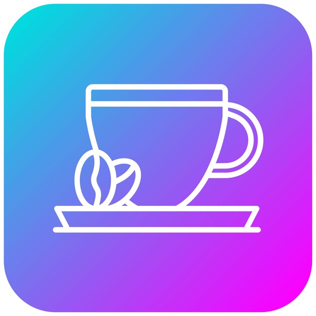 El icono vectorial de Expresso se puede usar para el conjunto de iconos de Coffee Shop