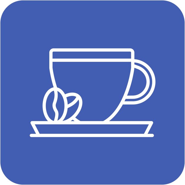 El icono vectorial de Expresso se puede usar para el conjunto de iconos de Coffee Shop