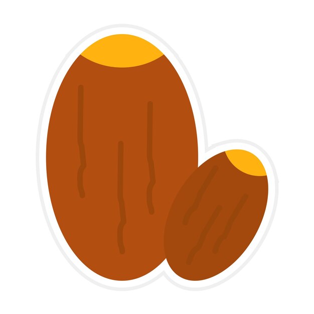El icono vectorial de fechas se puede usar para el conjunto de iconos de Ramadán