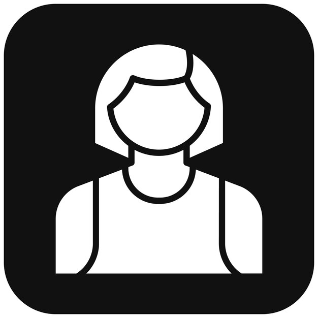 Icono vectorial femenino de salvavidas Se puede usar para el conjunto de iconos de Beach Resort