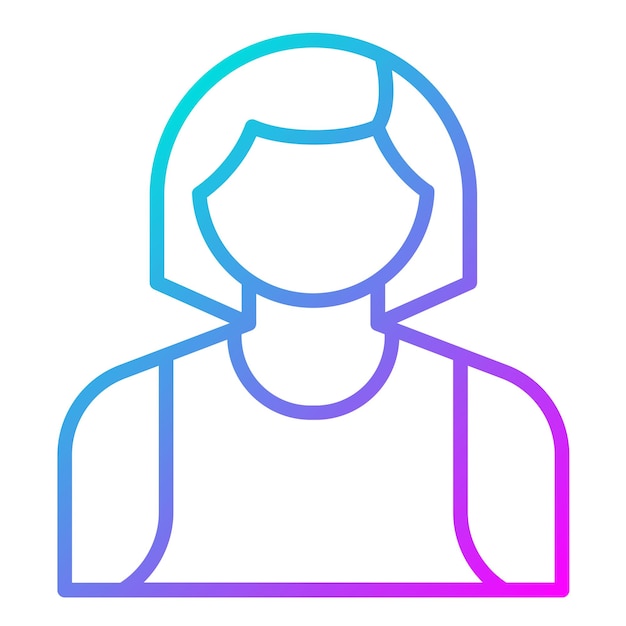 Icono vectorial femenino de salvavidas Se puede usar para el conjunto de iconos de Beach Resort