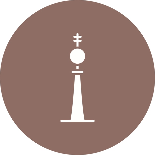 El icono vectorial de Fernsehturm Berlin se puede usar para el conjunto de iconos de Landmarks
