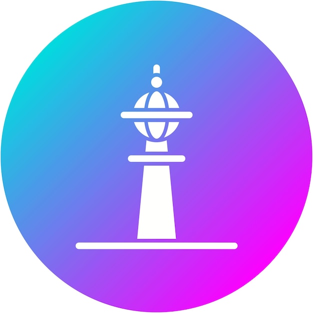 Vector el icono vectorial de fernsehturm berlin se puede usar para el conjunto de iconos de landmarks