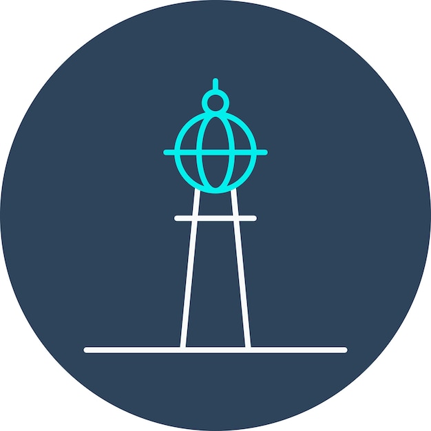 El icono vectorial de Fernsehturm Berlin se puede usar para el conjunto de iconos de Landmarks