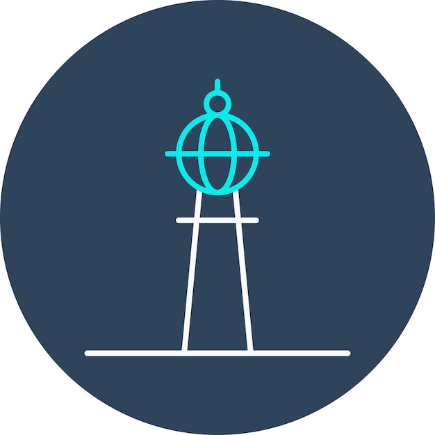 Vector el icono vectorial de fernsehturm berlin se puede usar para el conjunto de iconos de landmarks