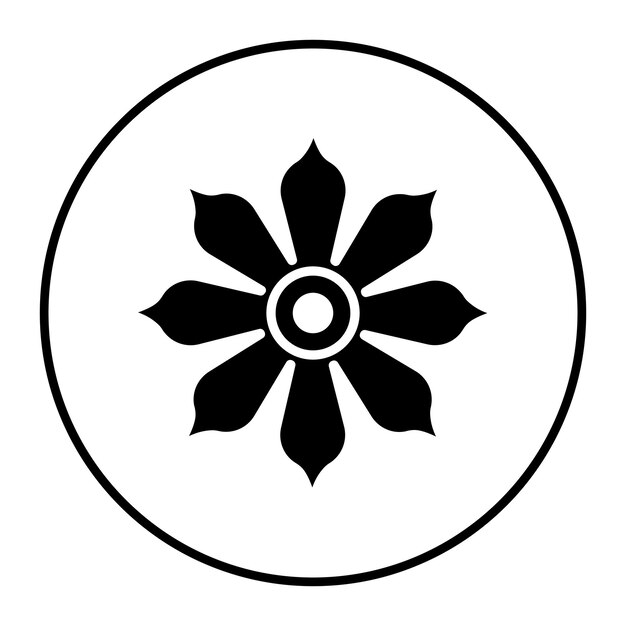 El icono vectorial de flores se puede usar para el conjunto de iconos de comodidad