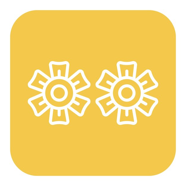 El icono vectorial de flores se puede usar para el conjunto de iconos de Spa