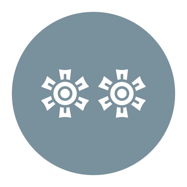 El icono vectorial de flores se puede usar para el conjunto de iconos de Spa