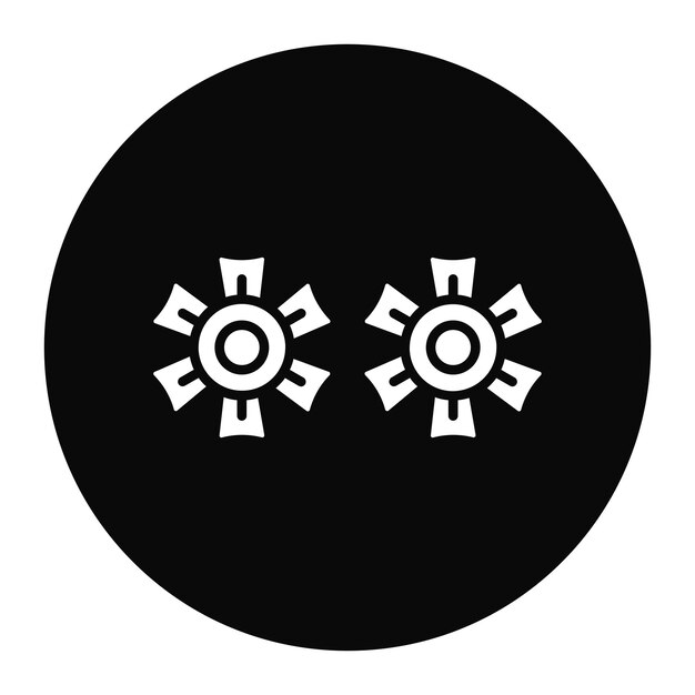 El icono vectorial de flores se puede usar para el conjunto de iconos de Spa