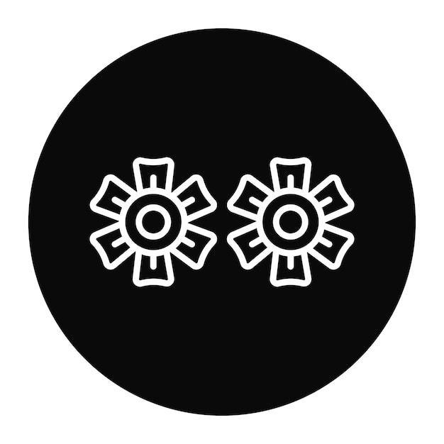 El icono vectorial de flores se puede usar para el conjunto de iconos de Spa