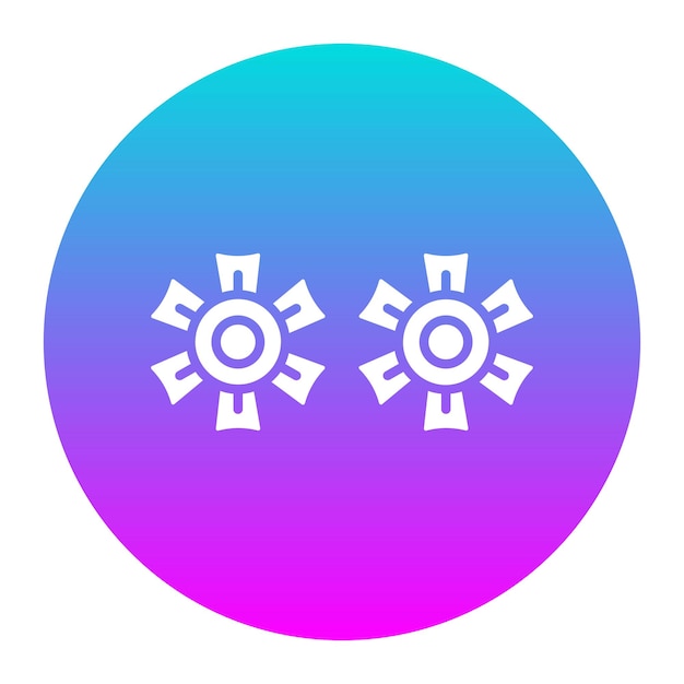 El icono vectorial de flores se puede usar para el conjunto de iconos de Spa