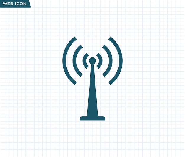 Icono vectorial en un fondo a cuadros