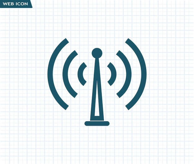Icono vectorial en un fondo a cuadros