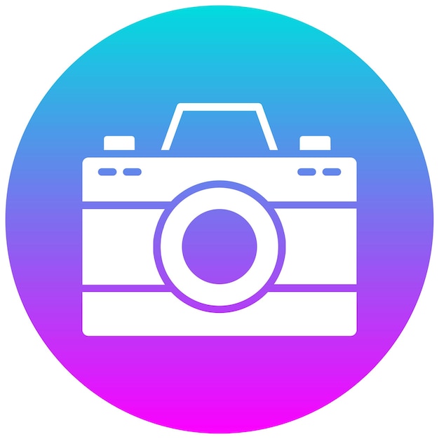El icono vectorial de fotografía se puede usar para el conjunto de iconos de la peregrinación del Hajj