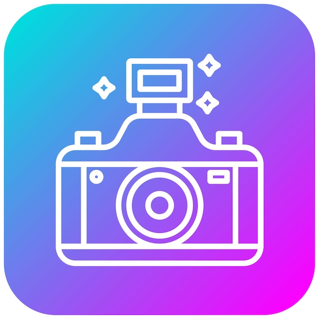 El icono vectorial de fotografía se puede utilizar para el conjunto de iconos de Art and Craft Supplies