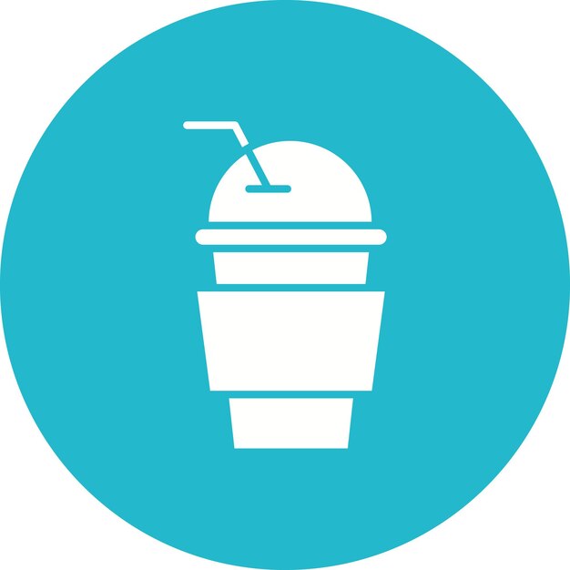 El icono vectorial de Frappe se puede usar para el conjunto de iconos de Coffee Shop