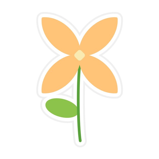 Vector el icono vectorial de freesia se puede usar para el conjunto de iconos de flores