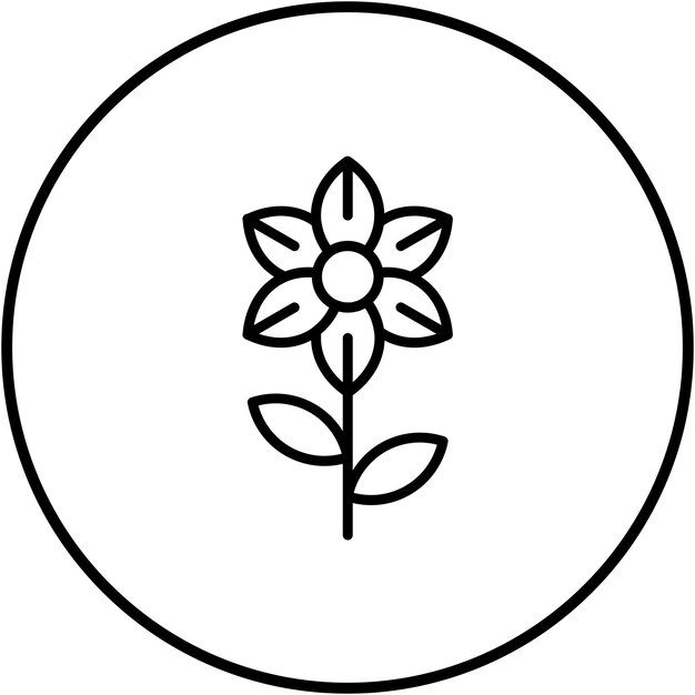 El icono vectorial de Freesia se puede usar para el conjunto de iconos de flores
