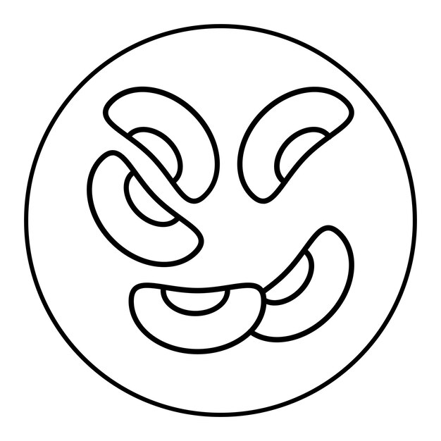 El icono vectorial de frijoles se puede usar para el conjunto de iconos de frutas y verduras